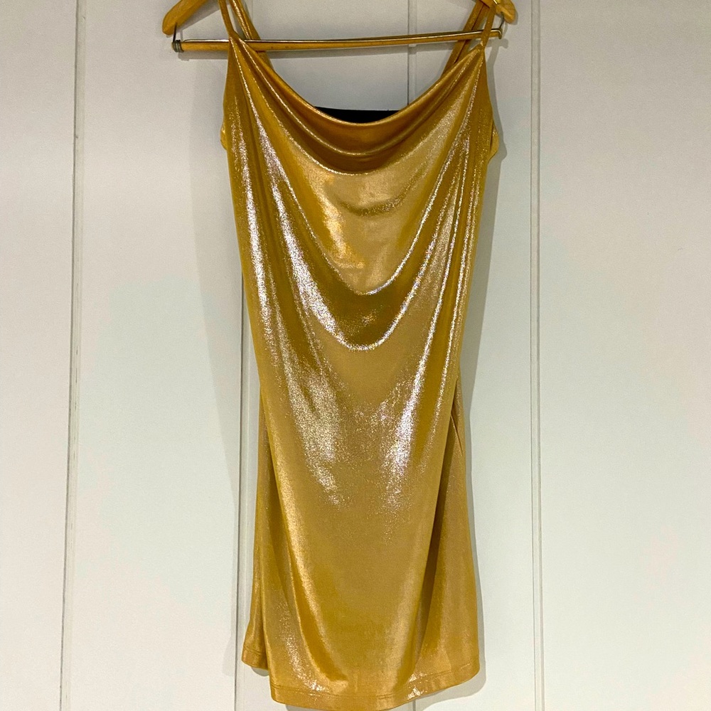 Forever 21 Gold Cocktail Dress